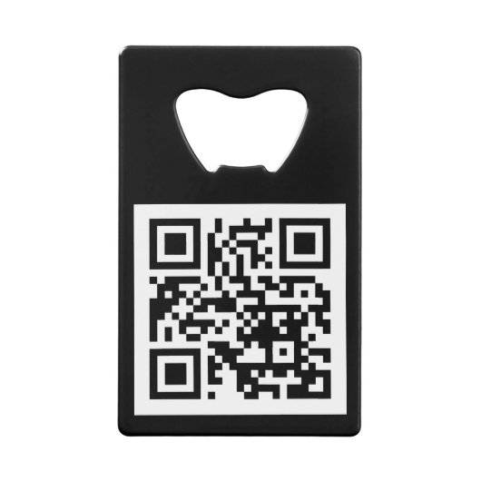 QR-Code nur Flaschenöffner aus rostfreiem Stahl (Vorderseite)