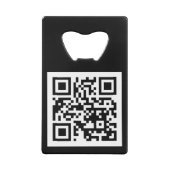 QR-Code nur Flaschenöffner aus rostfreiem Stahl (Rückseite)