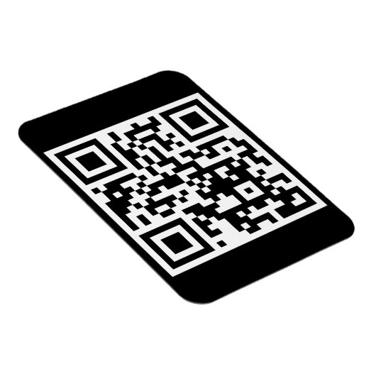 QR-Code nur flexibles Foto-Magnet Magnet (Rechte Seite)
