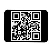 QR-Code nur flexibles Foto-Magnet Magnet (Horizontal)