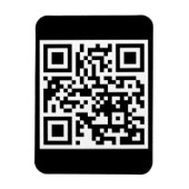 QR-Code nur flexibles Foto-Magnet Magnet (Vertikal)