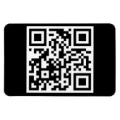QR-Code nur flexibles Foto-Magnet Magnet (Horizontal)