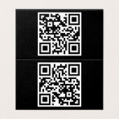 QR-Code nur horizontal geklappte Karte (Außenseite Aufgefaltet)