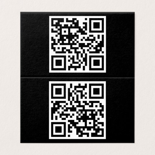 QR-Code nur horizontal geklappte Karte (Außenseite Aufgefaltet)