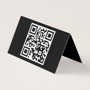 QR-Code nur horizontal geklappte Karte