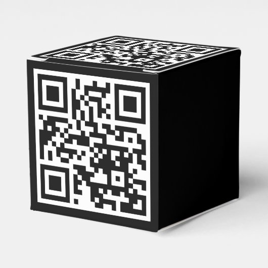 QR-Code nur klassisches Gefälligkeitsfeld Geschenkschachtel (Vorderseite)