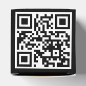 QR-Code nur klassisches Gefälligkeitsfeld Geschenkschachtel (Oben)