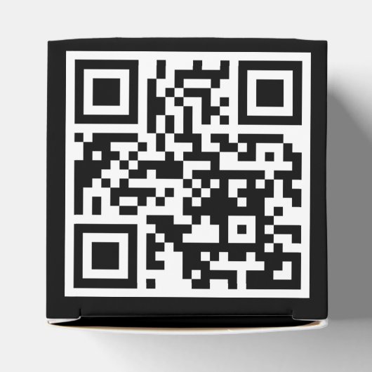 QR-Code nur klassisches Gefälligkeitsfeld Geschenkschachtel (Oben)
