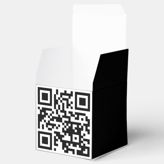 QR-Code nur klassisches Gefälligkeitsfeld Geschenkschachtel (Geöffnet)