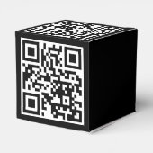 QR-Code nur klassisches Gefälligkeitsfeld Geschenkschachtel (Rückseite)