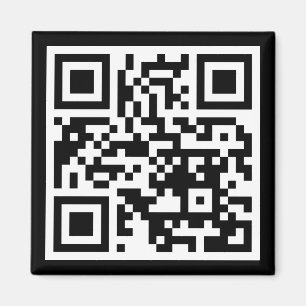 QR-Code nur Quadratmaske Magnet
