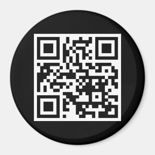 QR-Code nur rund Magnet