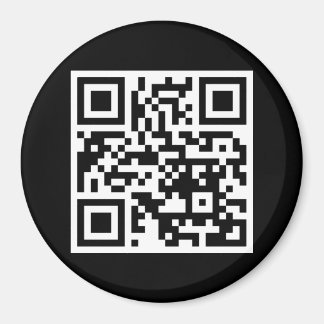 QR-Code nur rund Magnet