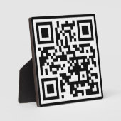 QR-Code Nur Square Tabletop Plaque mit Easel Fotoplatte (Vorderseite)