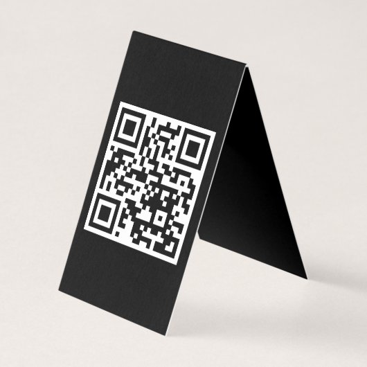 QR-Code nur vertikale geklappte Karte (Rückseite)