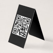 QR-Code nur vertikale geklappte Karte (Vorderseite)
