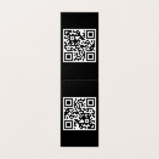 QR-Code nur vertikale geklappte Karte (Außenseite Aufgefaltet)