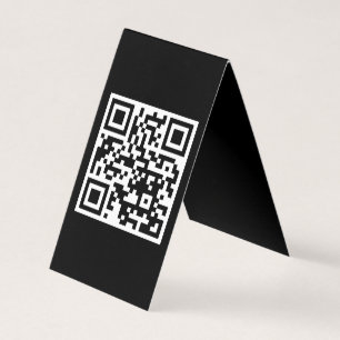 QR-Code nur vertikale geklappte Karte