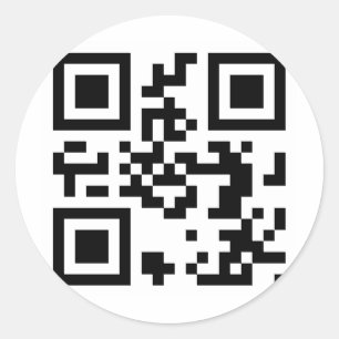 QR-Code - Obama 2012 Runder Aufkleber