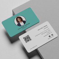 QR-CODE oder Berufliches Logo-Headshot-Foto Aquama