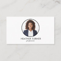 QR-CODE oder Berufliches Logo-Headshot-Foto weiß