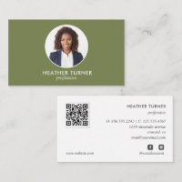 QR-CODE oder Logo-Beruflich-Headshot-Foto-Moos