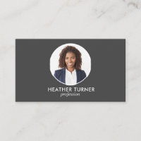 QR-CODE oder Logo-Berufliches Headshot-Foto GRAU