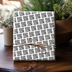 QR-Code oder -Logo hinzufügen - Business Minimalis Geschenkpapier