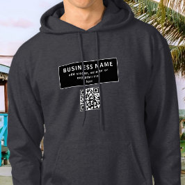 QR-Code oder Logo hochladen | Modern Hoodie