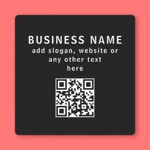 QR-Code oder Logo hochladen   Moderne schwarze was Etiketten