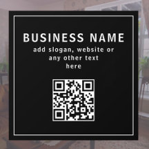 QR-Code oder Logo hochladen | Modernes Schwarz