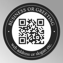 QR-Code oder Logo hochladen | Modernes Schwarz