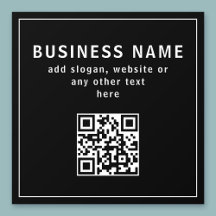 QR-Code oder Logo hochladen | Modernes Schwarz