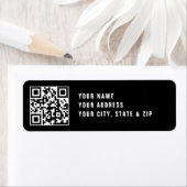 QR-Code oder Logo hochladen | Schwarze Rücksendead (Insitu)