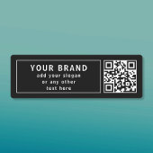 QR-Code oder Logo usw. hochladen | Modern Wasserdi Etiketten