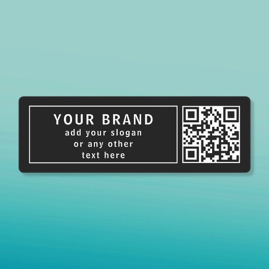 QR-Code oder Logo usw. hochladen | Modern Wasserdi Etiketten