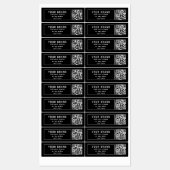 QR-Code oder Logo usw. hochladen | Modern Wasserdi Etiketten (Blatt)