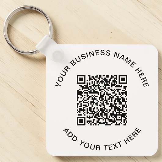 QR-Code oder Logo-Werbung Schlüsselanhänger