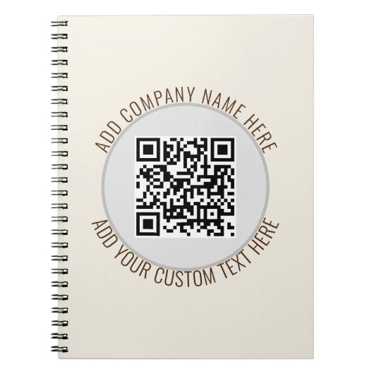 QR Code Office School Minimalistisch Simple Notizblock (Vorderseite)