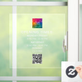 QR-Code-Öffnungszeiten für Geschäftsmodelle Fensteraufkleber (Zuhause)