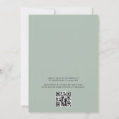 QR Code Oh Baby Woodland Animals Baby Shower Einladung (Rückseite)