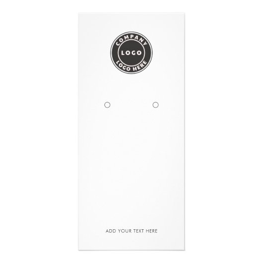 QR-Code-Ohrmarken für moderne Unternehmen Werbekarte (Vorne)