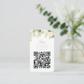 QR Code Online Foto Creme Floral Website UAWG Begleitkarte (Stehend Vorderseite)