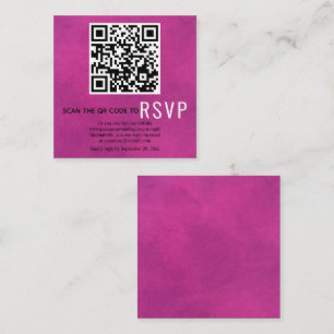 QR-Code online UAWG fuchsia rosa Hochzeit scannen Begleitkarte