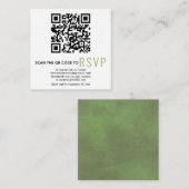 QR-Code online UAWG Green Hochzeitskarte Begleitkarte (Vorne/Hinten)
