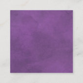 QR-Code online UAWG lila gefärbte Hochzeit Enclosu Begleitkarte (Rückseite)