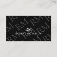 QR-Code Onyx Schwarz Elegante Maskuline