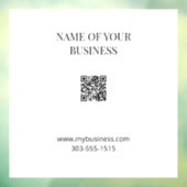 QR-Code Opake Window Clying Fensteraufkleber (Blatt 3)