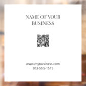 QR-Code Opake Window Clying Fensteraufkleber (Blatt 2)