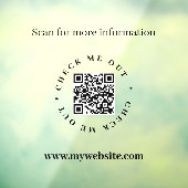 QR-Code Opake Window Clying Fensteraufkleber (Blatt 3)